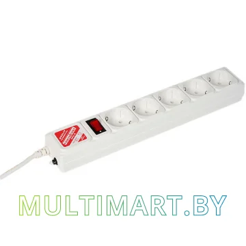 Сетевой фильтр Power Cube 5 розеток, белый, 5 м (SPG-B-15-WHITE)